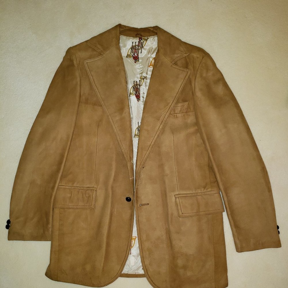 Men's Suede Blazer, NWOT, pristine and beautiful